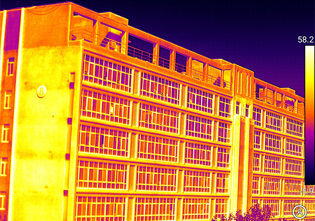 The application of infrared thermal imaging in construction industry